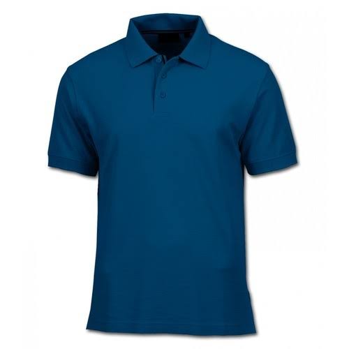 Deep Ocean Blue Color Half Sleeve Sports Polo Shirts For Men