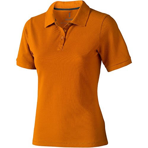 Deep Orange Color Ladies Half Sleeve Polo T-shirts