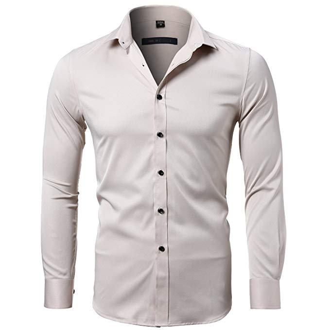 Plain White Color Full Sleeve Shirt For Men in Bangladesh