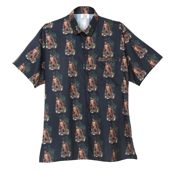 Slim Fit Half Sleeve Printed Camp Shirt For Men