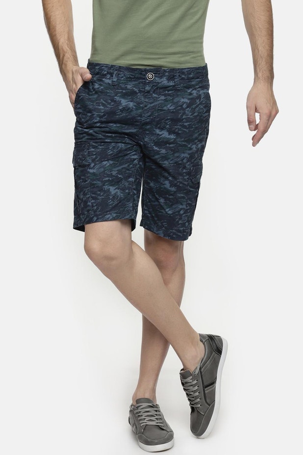 Duel Contrast Slim Fit Shorts for Men