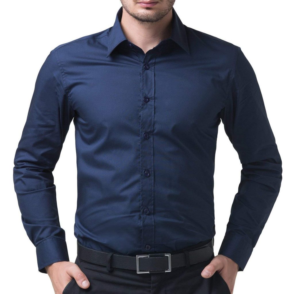 Dark Blue Color Regular Fit Formal Shirt for Men