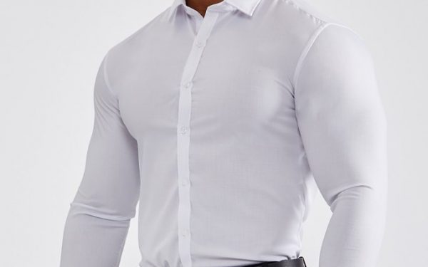 Slim Fit White Color Formal Shirt